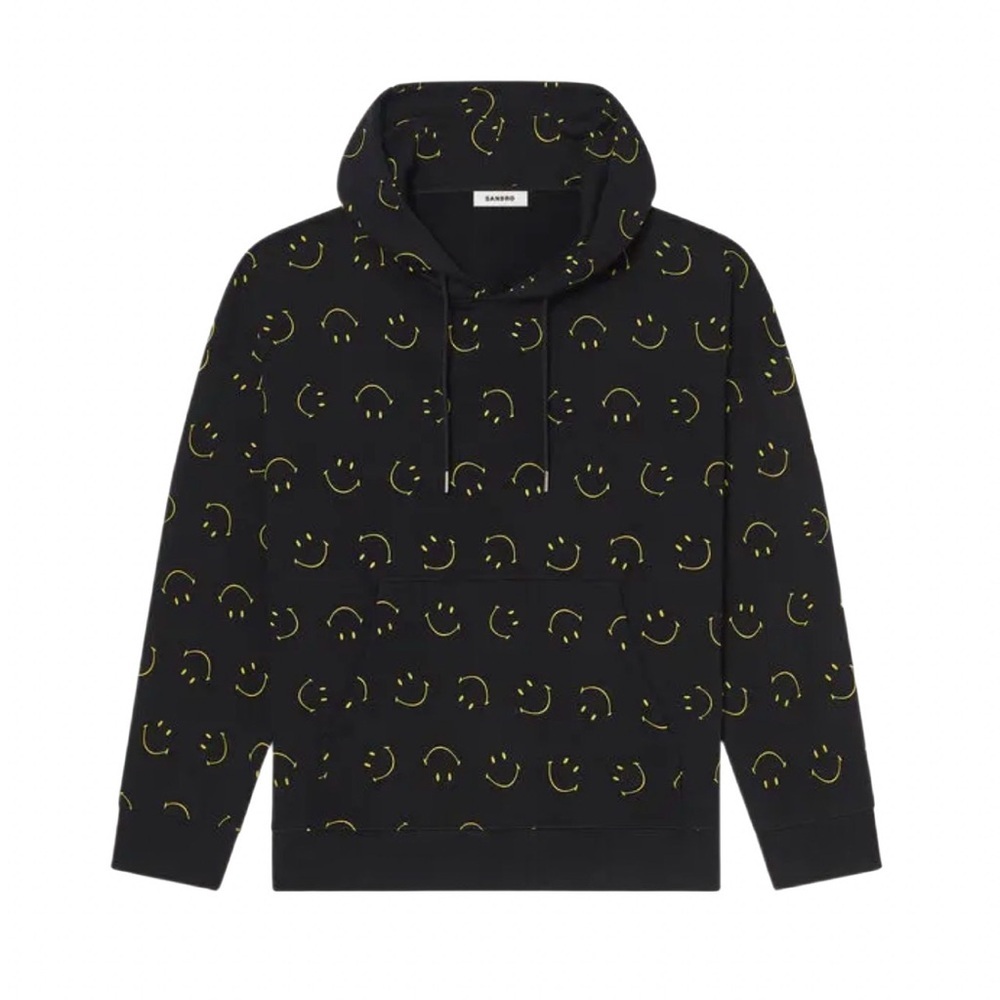 Sandro Paris Oversized Hoodie Black XXL NWT